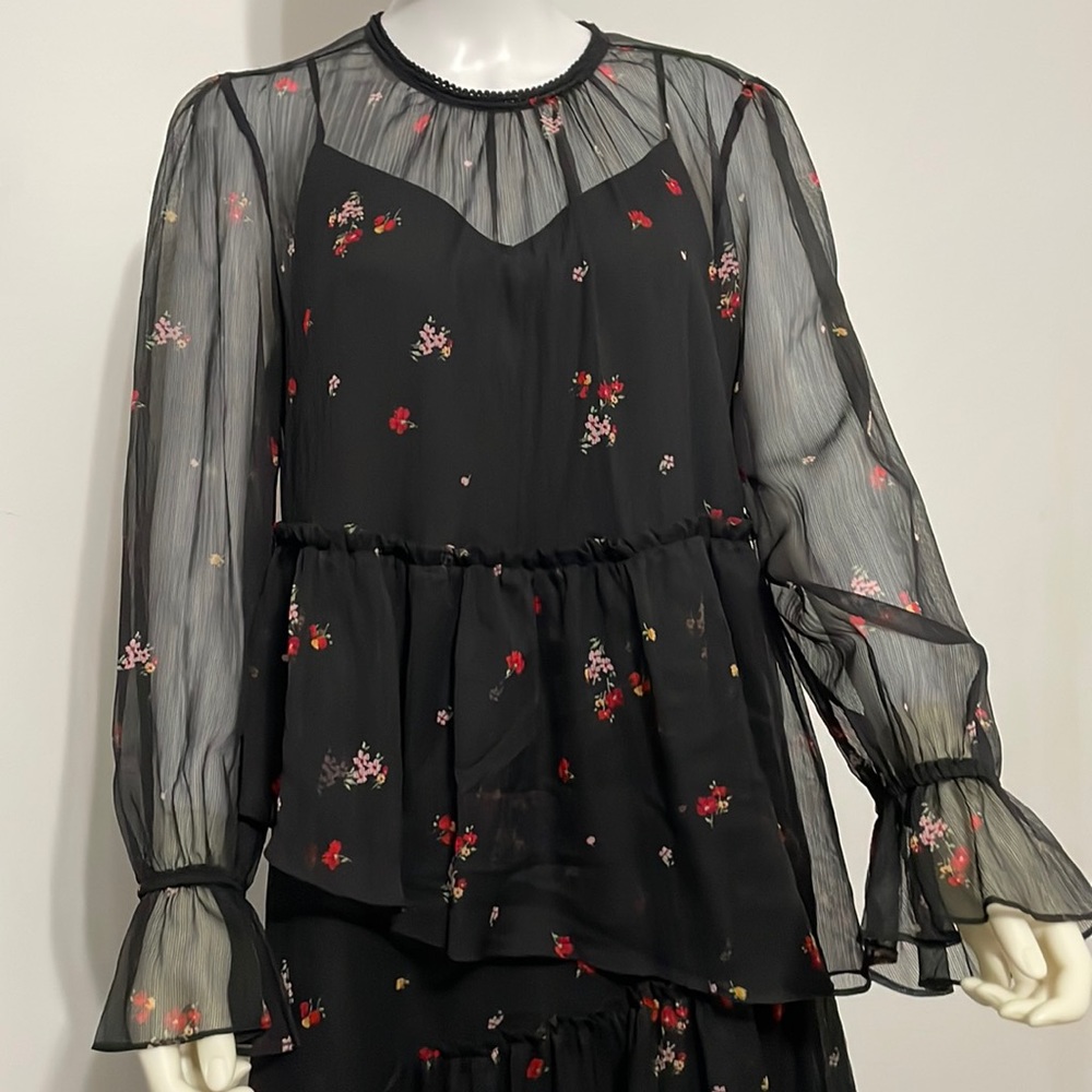 Who What Wear Floral Midi Dress